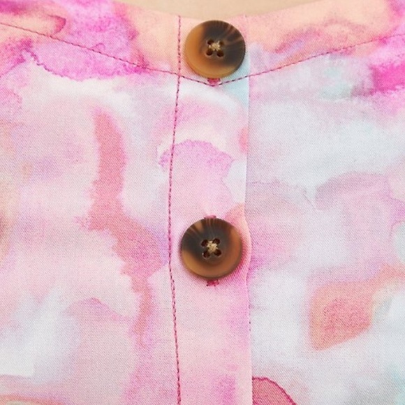 Torrid Plus Watercolor Fit And Flare Tank Top pink new woman’s 5X nwt top - Picture 3 of 9